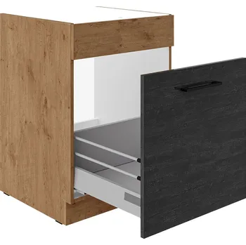 VIGO d | dolní skříňka 60 ZL 1S dřezová | 60 cm | PREMIUM BOX | lancelot/dark wood