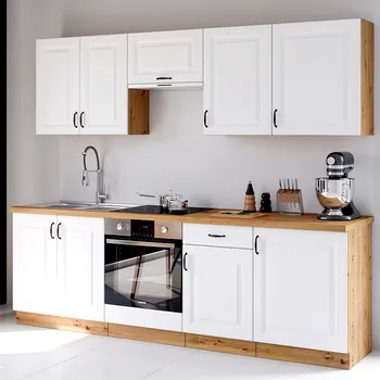 Kuchyňská linka Kuchyňská linka STILO ab | 250 cm | PREMIUM BOX | artisan/bílá