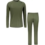 Pánský termo set ALTISPORT GAIN KHAKI/ČERNÁ M