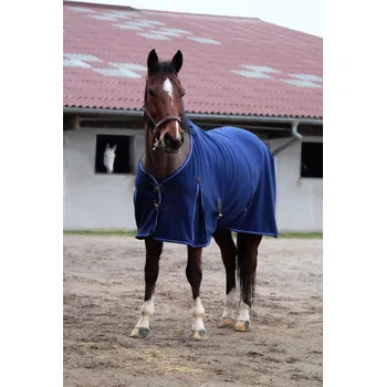 Jezdectví EQUITHÈME Deka odpocovací Classic Equithème, 1200 D, navy Délka zad: 135 cm