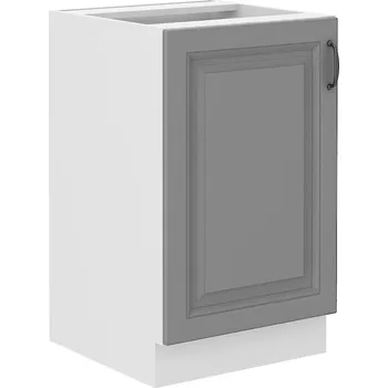 STILO bs | dolní skříňka 50ZL 1F na dřez | 50 cm | bílá/šedá | UNI dvířka