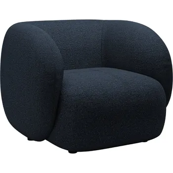 Křeslo Micadoni Tmavě modré bouclé křeslo Kate