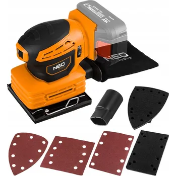 úhlová bruska Akumulátorová vibrační bruska NEO TOOLS 63 W 18 V