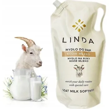 Mýdlo LINDA Krémové tekuté mýdlo na ruce Kozí Mléko GOAT MILK SOFT 900ml
