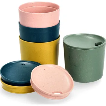 Sada hrnků MyCup'n Lid Short 250 ml, 4 kusy