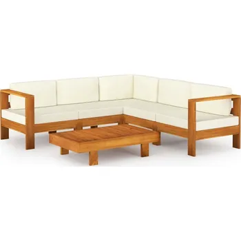 Zahradní nábytek z dřeva VidaXL, hnědý, 6 ks