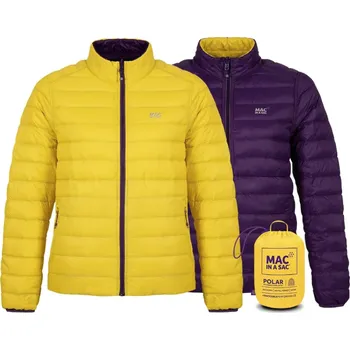 MAC IN SAC Mac In A Sac Polar Packable Women's Down Jacket, Grape/Lime Punch Velikost: XL