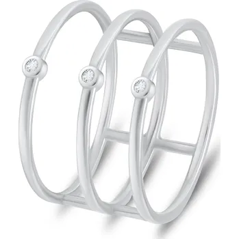 Prsten Brilio Silver Originální stříbrný prsten se zirkony RI069W 52 mm + 2 měsíce na vrácení zboží