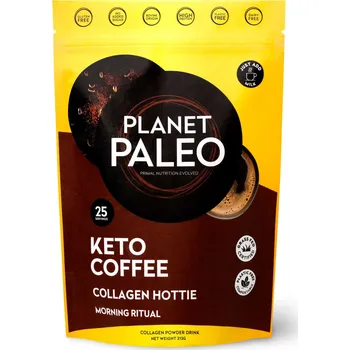 Kloubní výživa Planet Paleo | Kolagen latté - Keto Coffee Obsah: 213 g s bio kávou ze Sumatry a MCT olejem - 8.5 g, 127.5 g, 213 g
