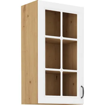 STILO ab | horní skříňka 40GS-90 1F se 2 policemi | 40 cm | artisan/bílá | UNI dvířka