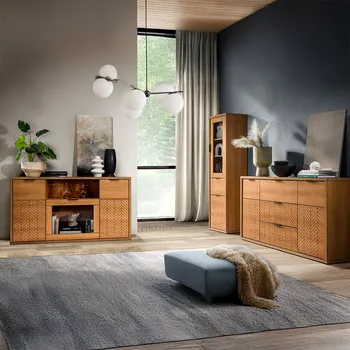 Obývací stěna Obývací stěna FONTI | 3 díly A | dub karamel