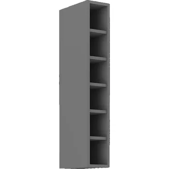 regál SCANDI sc | horní regál 15 G-90 OTW s policemi | 15 cm | UNI provedení | šedá