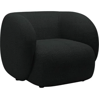 Křeslo Micadoni Černé bouclé křeslo Kate