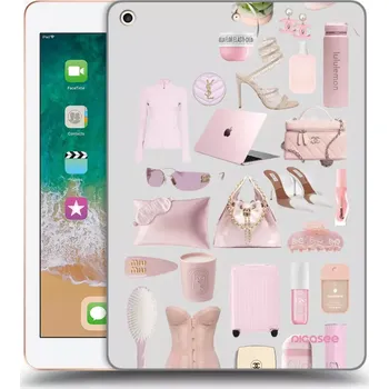 Pouzdro na mobilní telefon Picasee silikonový průhledný obal pro Apple iPad 9.7" 2018 (6. gen) - Glam Babe