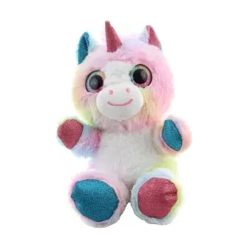 plyšák jednorožec barevný 20 cm