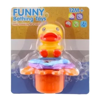 Hračka pro nejmenší Kelímky do vody s kačenkou pro nejmenší