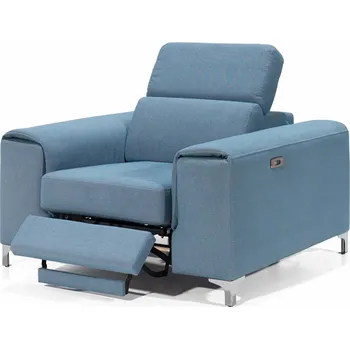 Křeslo Relaxační křeslo GENOVA | 130 cm | elektrický rozklad | VÝBĚR TKANIN a NOŽIČEK