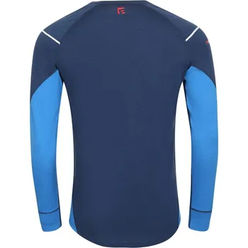 Progress MW NDR 170 pánské merino triko s dlouhým rukávem tm.modrá/modrá Velikost: XXL