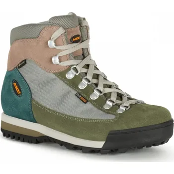 Dámská obuv AKU Ultralight Original GTX - dámská kožená - šedá/zelená/modrá/hnědá Velikost: 41.5