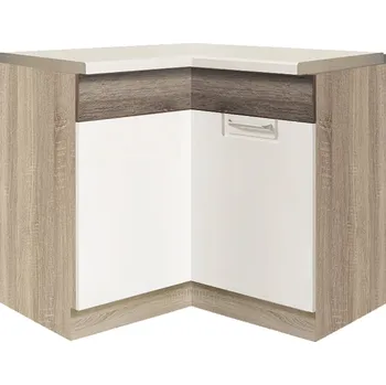 Kuchyňská skříňka ECONO wh | dolní skříňka ECO-16D rohová | 90x90 cm | san remo/bílá lesk | VÝBĚR KORPUSU