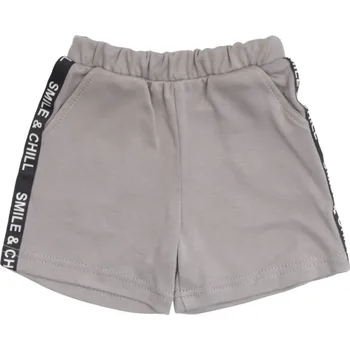 Dívčí legíny Mamatti Bavlněné kraťásky Bear - šedé Velikost: 74 (6-9m)