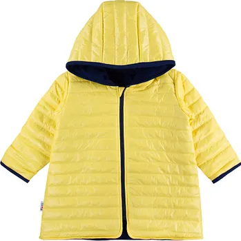 Kojenecký body EEVI Dětská přechodová, prošívaná bunda s kapucí - žlutá Velikost koj oblečení: 116 (5-6r)