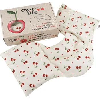 Termofor Cherry life Ramenní nahřívací pás s třešňovými pecičkami, termofor - Cherry life, ecru