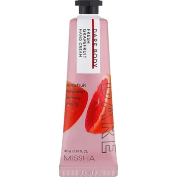 Péče o ruce Hydratační krém na ruce Dare Body Fresh Grapefruit (Hand Cream) Missha - 30 ml