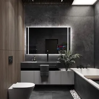 Zrcadlo Multimediální koupelnové zrcadlo s podsvícením - FLAWIA SMART LED