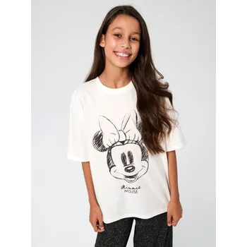 Dětská móda Sinsay - Tričko Minnie Mouse - krémová - 075FA-01X - 075FA-01X-134