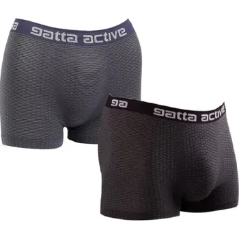 Boxerky Pánské bezešvé boxerky GATTA , 2 ks, černá/ námořnická modrá , vel M