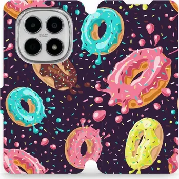 Pouzdro na mobilní telefon Flipové pouzdro Mobiwear - Xiaomi Redmi Note 15 5G - VP19S Donutky (Knížkové flip pouzdro, obal, kryt na mobil Xiaomi Redmi Note 15 5G - VP19S Donutky, materiál Umělá kůže + TPU - ochrana 360°, stojánek, silikonová vanička, magnetické zavírání)