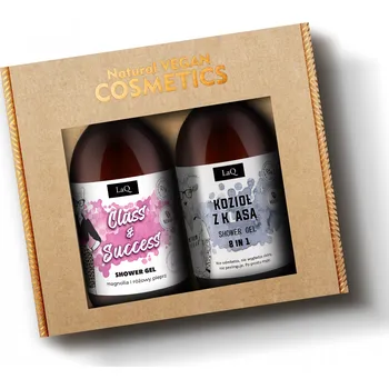 Kosmetická sada LaQ dárková sada sprchových gelů magnolie a kozel s třídou 2 x 500 ml
