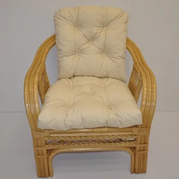 Podsedák Polstr na křeslo RIO DE JANEIRO látka světle béžový melír