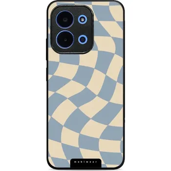 Pouzdro na mobilní telefon Lesklý kryt Mobiwear Glossy - Xiaomi Poco C85 - GA59G Modrá a béžová šachovnice (Prémiové lesklé pouzdro, obal, kryt Mobiwear Glossy na mobil Xiaomi Poco C85 - GA59G Modrá a béžová šachovnice, materiál Plast + TPU silikon - krytí po všech stranách,)