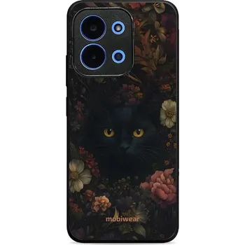 Lesklý kryt Mobiwear Glossy - Xiaomi Poco C85 - V161S Temná kočka (Prémiové lesklé pouzdro, obal, kryt Mobiwear Glossy na mobil Xiaomi Poco C85 - V161S Temná kočka, materiál Plast + TPU silikon - krytí po všech stranách, neošoupatelný potisk, tenké)