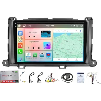 Autorádio AUTORÁDIO S NAVIGACÍ CARPLAY TOYOTA SIENNA 2010-2014 WIFI ANDROID 4GB 64GB
