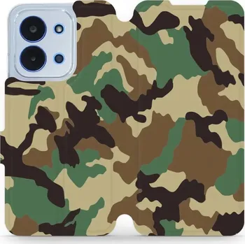 Pouzdro na mobilní telefon Flipové pouzdro Mobiwear - Xiaomi Poco C85 - V111P Maskáče (Knížkové flip pouzdro, obal, kryt na mobil Xiaomi Poco C85 - V111P Maskáče, materiál Umělá kůže + TPU - ochrana 360°, stojánek, silikonová vanička, magnetické zavírání)