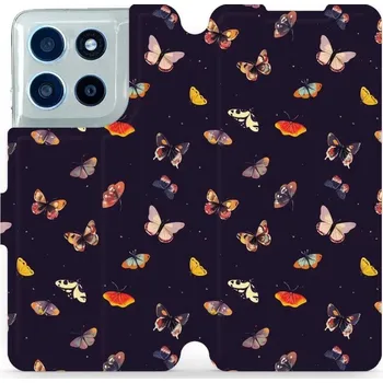 Pouzdro na mobilní telefon Flipové pouzdro Mobiwear - Motorola Moto G56 5G - VP78S Barevní motýlci (Knížkové flip pouzdro, obal, kryt na mobil Motorola Moto G56 5G - VP78S Barevní motýlci, materiál Umělá kůže + TPU - ochrana 360°, stojánek, silikonová vanička, magnetické zavírání)