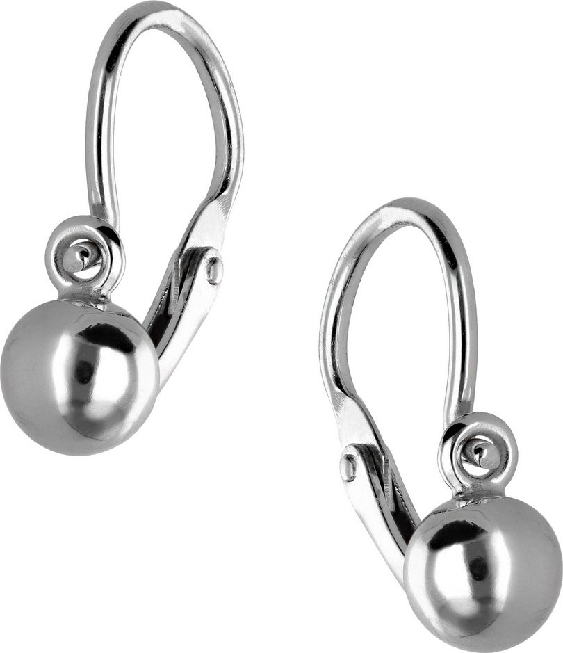 Zlaton Náušnice bílé zlato kulička visací 1.2cm 0.65g 000470205240