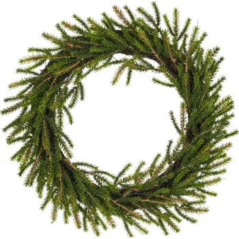 umělá květina Gasper Umělý smrkový věnec 45 cm zelený