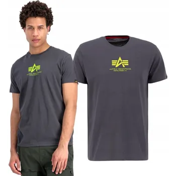 Pánské tričko Tričko Alpha Industries Basic T ML 118533 684 Vintage Gray XL