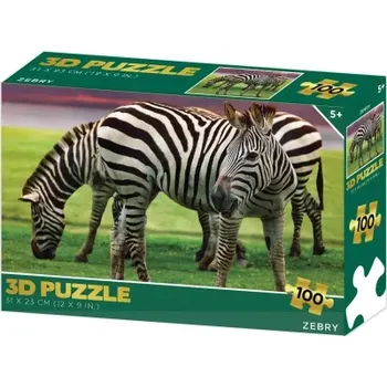 Puzzle Puzzle 3D zebry 100 dílků