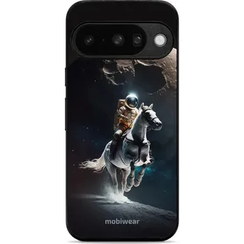 Pouzdro na mobilní telefon Lesklý kryt Mobiwear Glossy - Google Pixel 10 - G004G Astronaut na koni (Prémiové lesklé pouzdro, obal, kryt Mobiwear Glossy na mobil Google Pixel 10 - G004G Astronaut na koni, materiál Plast + TPU silikon - krytí po všech stranách, neošoupatelný potisk,)