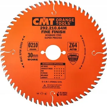 Pilový kotouč CMT 292.210.64M pilový kotouč 210x30x2,8 Z=64 na dřevo, lamino a laminátové desky