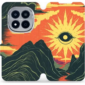 Pouzdro na mobilní telefon Flipové pouzdro Mobiwear - Xiaomi Redmi Note 15 Pro Plus 5G - VP55S Sluneční oko (Knížkové flip pouzdro, obal, kryt na mobil Xiaomi Redmi Note 15 Pro Plus 5G - VP55S Sluneční oko, materiál Umělá kůže + TPU - ochrana 360°, stojánek, silikonová vanička,)