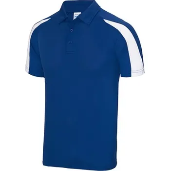 Pánská košile Just Cool Pánská polokošile JC043 Royal Blue-Arctic White XXL