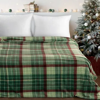 Přehoz na lůžko Deka KRATA 2 zelená