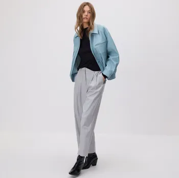 Dámské kalhoty Reserved - Kalhoty carrot fit - světle šedá - 8412B-09M - 8412B-09M-XS