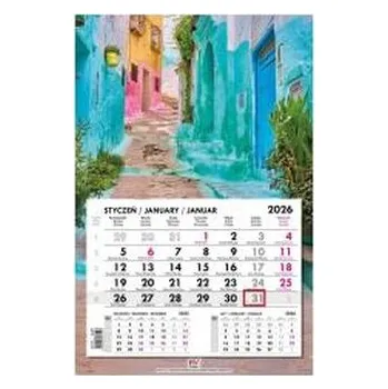 Kalendář Kalendarz 2026 jednodzielny główka płaska Maroko